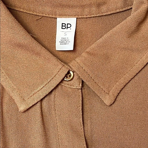 BP Nordstrom Womens Tan High Low Tunic Top Size S Small - Picture 4 of 5
